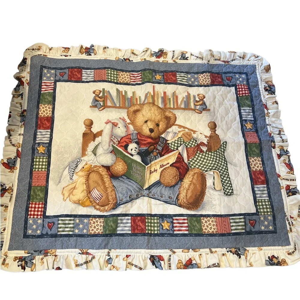 Vintage 🧸‎ teddy bear quilt